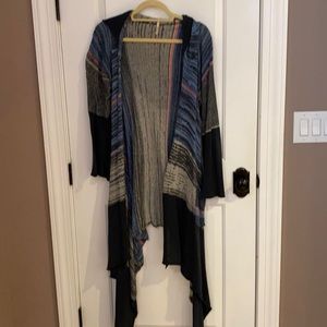 Cardigan mixed blues